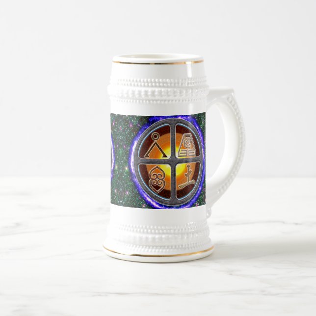 Caneca De Cerveja Signos da Terra (Frente Esquerda)