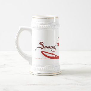 Caneca De Cerveja Silhueta & nome de SMAUG™