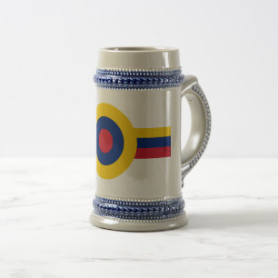 Caneca De Cerveja símbolo redondo de bandeira venezuela