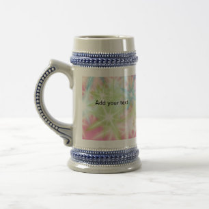 Caneca De Cerveja Simple red pink glittersparkle stars add your text