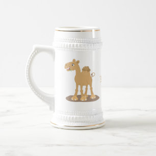Caneca De Cerveja Simples ilustração de desenho animado de camelo fe