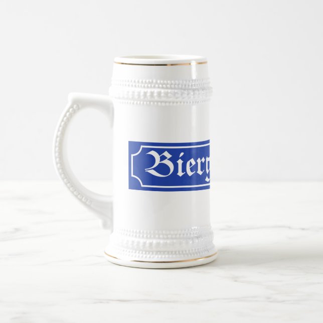 Caneca De Cerveja Sinal de Biergarten, Baviera, Alemanha (Esquerda)