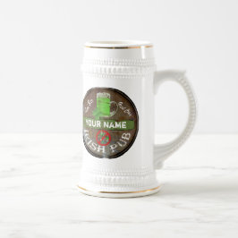 Caneca De Cerveja Sinal irlandês personalizado do bar