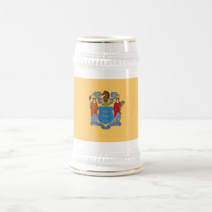 Caneca De Cerveja Sinalizador do Estado de Nova Jersey