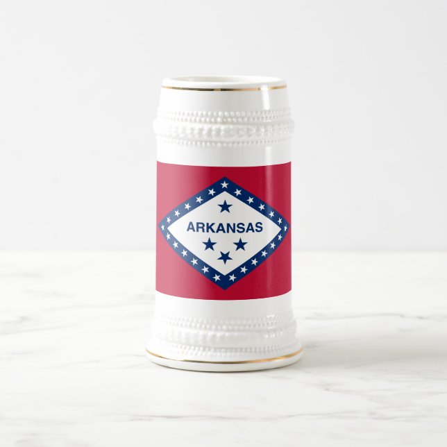 Caneca De Cerveja Sinalizador do Estado do Arkansas (Centro)