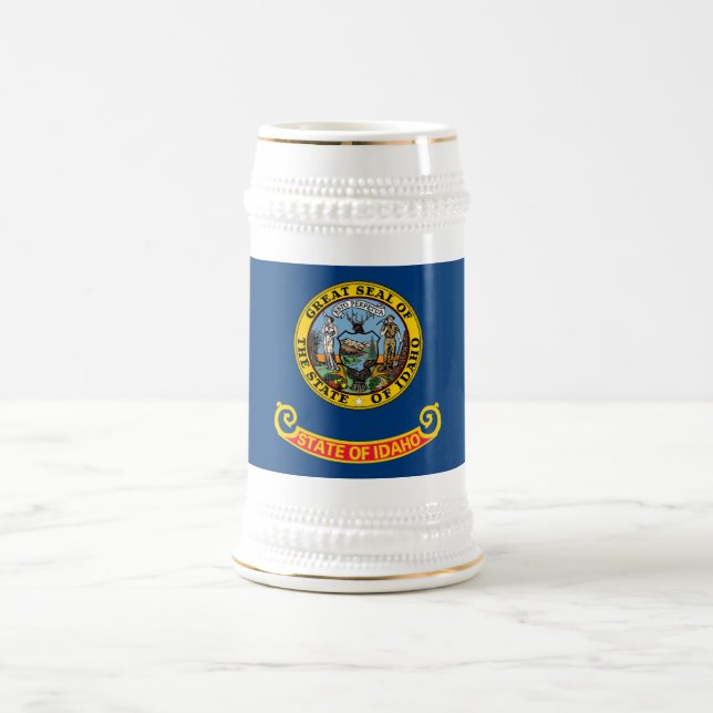 Caneca De Cerveja Sinalizador do Estado Idaho (Centro)