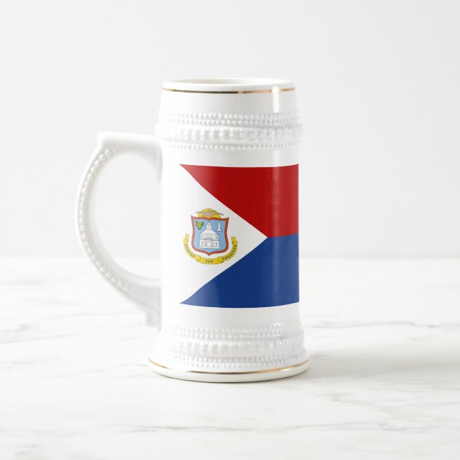 Caneca De Cerveja Sint Maarten Flag (Esquerda)
