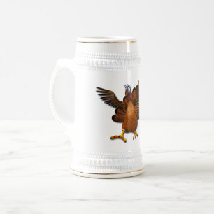 Caneca De Cerveja SlipperyJoe's Ação de Graças goble responsavelment