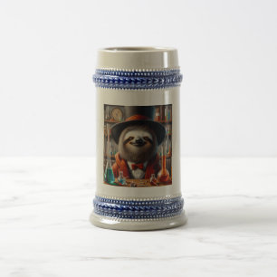 Caneca De Cerveja Sloth Mad Scientist