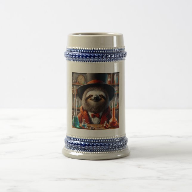 Caneca De Cerveja Sloth Mad Scientist (Centro)