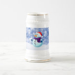 Caneca De Cerveja Snowman Winter Merry Christmas Snow<br><div class="desc">Snowman Winter Merry Christmas Snow</div>
