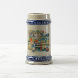 Caneca De Cerveja Sonhando na Califórnia