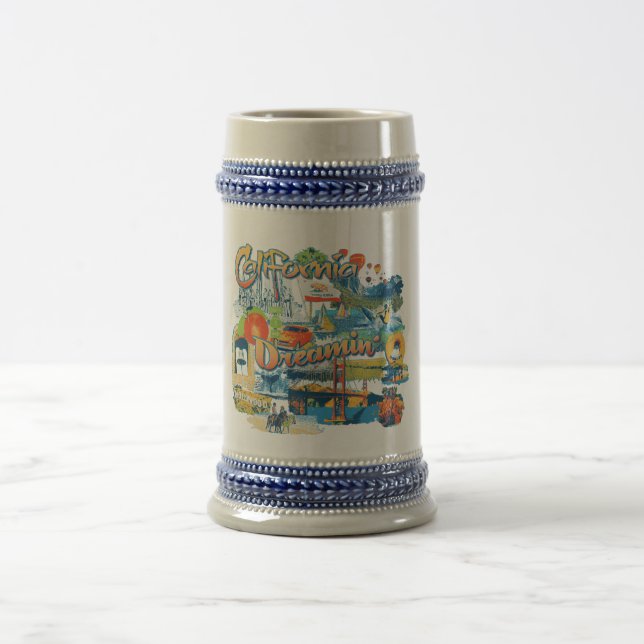 Caneca De Cerveja Sonhando na Califórnia (Centro)