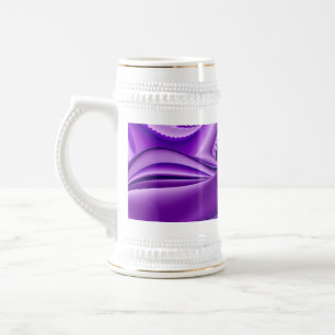 Caneca De Cerveja Sonho Roxo, Abstrato Fantasy Arte Arco-Íris