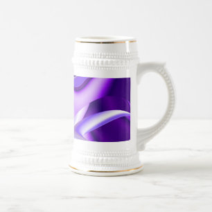 Caneca De Cerveja Sonho Roxo, Abstrato Fantasy Arte Arco-Íris