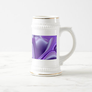 Caneca De Cerveja Sonho Roxo, Abstrato Fantasy Arte Arco-Íris