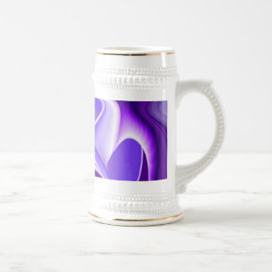Caneca De Cerveja Sonho Roxo, Abstrato Fantasy Arte Arco-Íris
