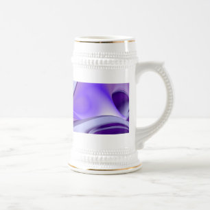 Caneca De Cerveja Sonho Roxo, Abstrato Fantasy Arte Arco-Íris