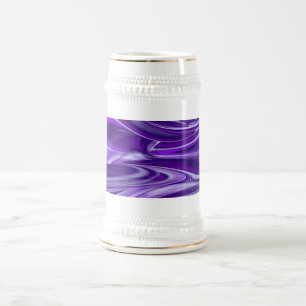 Caneca De Cerveja Sonho Roxo, Abstrato Fantasy Arte Arco-Íris