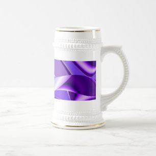 Caneca De Cerveja Sonho Roxo, Abstrato Fantasy Arte Arco-Íris