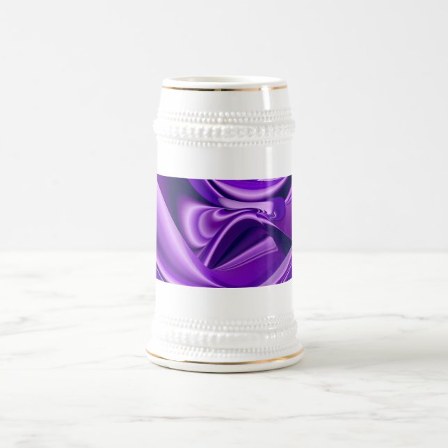 Caneca De Cerveja Sonho Roxo, Abstrato Fantasy Arte Arco-Íris (Centro)