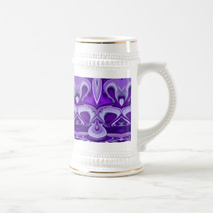 Caneca De Cerveja Sonhos Roxos, Abstrato Fantasia Arco-Íris