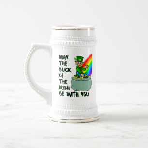 Caneca De Cerveja Sorte da Rua irlandesa de Patrick Beer Mug