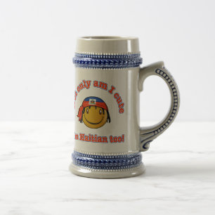 Caneca De Cerveja Sou não somente eu bonito mim sou haitiano
