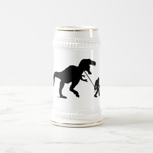 Caneca De Cerveja Squatchin ido com T-rex (Centro)