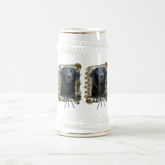 Caneca De Cerveja Stone_Paws_Labrador_Black
