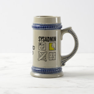 Caneca De Cerveja Sysadmin - Administrador do sistema