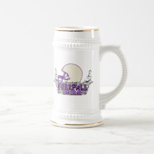 Caneca De Cerveja T-shirt incondicionais e presentes do futebol roxo