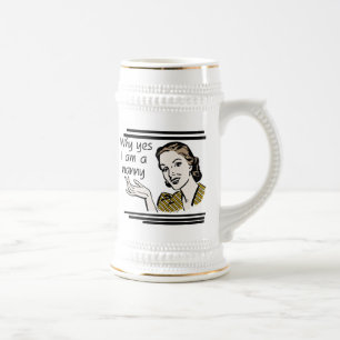 Caneca De Cerveja T-shirt retros e presentes do baby-sitter