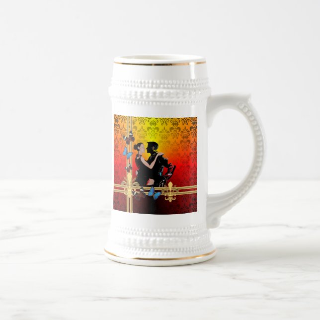 Caneca De Cerveja Tango no damask (Direita)