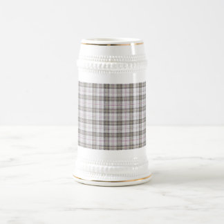 Caneca De Cerveja Tartan de moda cinza