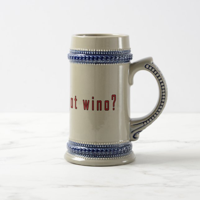 Caneca De Cerveja tem wino? (Direita)