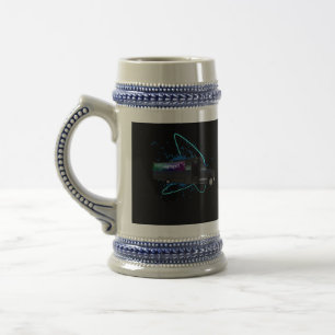 Caneca De Cerveja Tempo de Ônibus de Festa Neon Vida Noturna Celebra