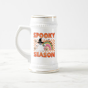 Caneca De Cerveja Temporada Assustadora Vibrações de Halloween-45634