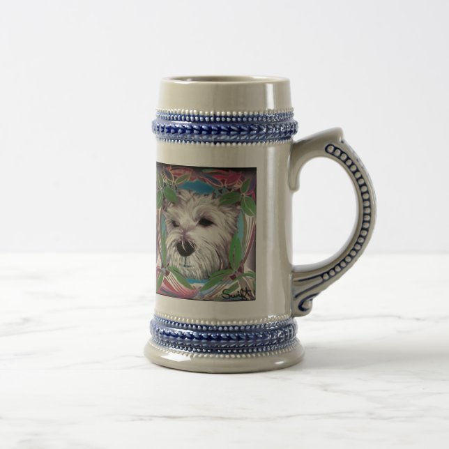 Caneca De Cerveja Terrier West Highland (Direita)