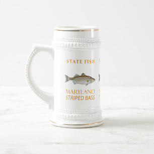 Caneca De Cerveja Território De Maryland Pede O Baixo Estimulado