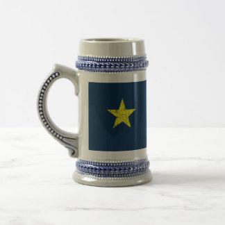Caneca De Cerveja Texas, bandeira histórica da estrela de Burnet,