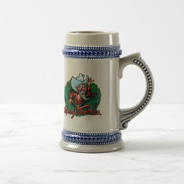 Caneca De Cerveja Texmas de feliz (Direita)