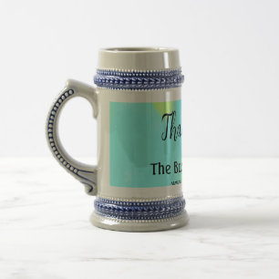 Caneca De Cerveja texto simples de agradecimento adicionar detalhes