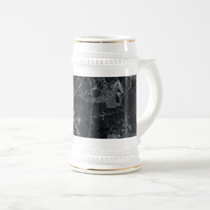 Caneca De Cerveja Textura de mármore preto