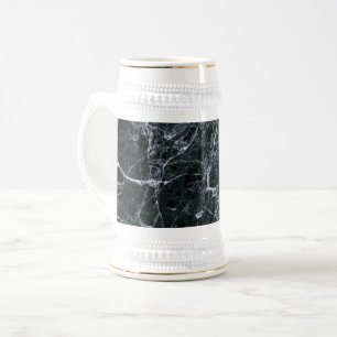 Caneca De Cerveja Textura de mármore preto