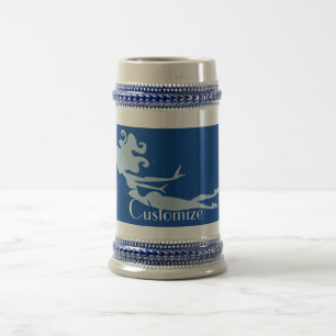 Caneca De Cerveja Thunder_Cove do Swimmer da Sereia Azul 
