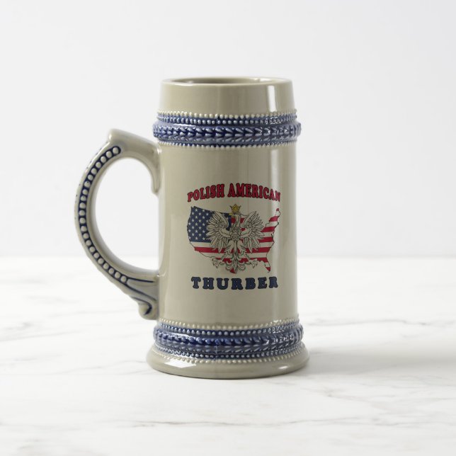 Caneca De Cerveja Thurber Texas Polonês Americano (Esquerda)