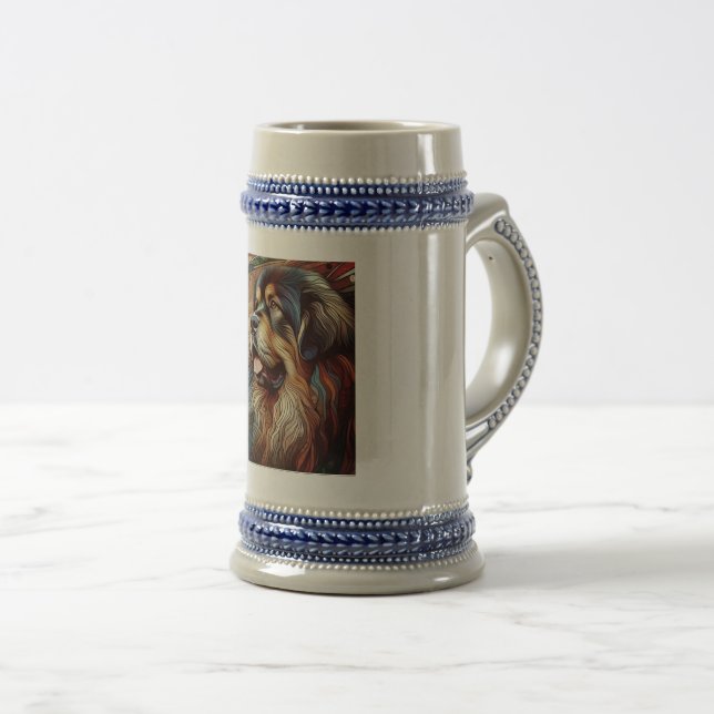 Caneca De Cerveja Tibetano Mastiff (Frente Esquerda)