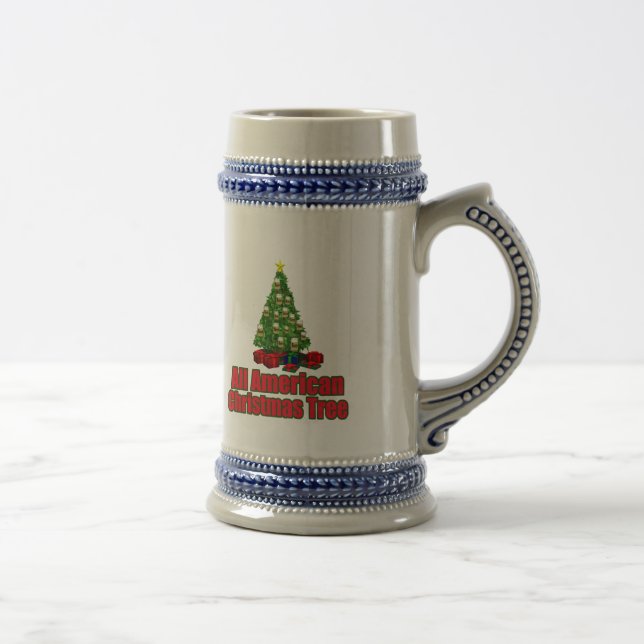 Caneca De Cerveja Toda a árvore de Natal americana com cerveja (Direita)