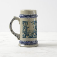 Toile floral francesa azul